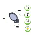 Lampy zewnętrzne z czujnikiem ruchu - Lutec Zewnętrzna Ścienna POLO 5205702118 - product 4
