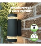 Kinkiety zewnętrzne - Lutec FOCUS Ścienna 2xGU10 Antracyt 5604011118 - produkt 9