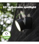 Kinkiety zewnętrzne - Lutec TRUMPET Sufitowa LED Antracyt 5626001118 - produkt 6