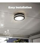 Kinkiety zewnętrzne - Lutec TITAN Sufitowa 1xE27 Antracyt 6336201118 - produkt 9