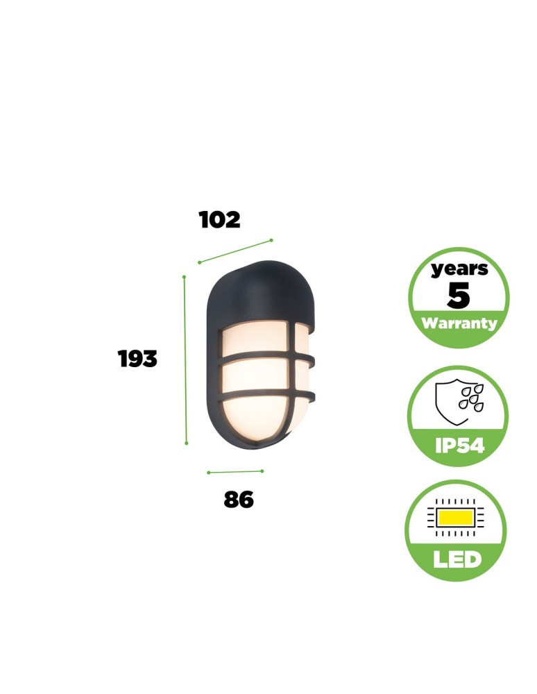 Lutec BULLO Sufitowa LED szary 6383001118