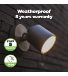 Kinkiety zewnętrzne - Lutec EXPLORER Ścienna LED Antracyt 6609202118 - produkt 9