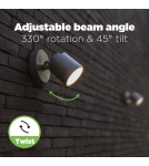 Kinkiety zewnętrzne - Lutec EXPLORER Ścienna LED Antracyt 6609202118 - produkt 10