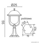 Lampy ogrodowe stojące - SU-MA Prince K 4011/1 O Stojąca - product 6