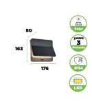 Lutec Zewnętrzna Solarna ALETA SOLAR 6915401118 Lutec Zewnętrzna Solarna ALETA SOLAR 6915401118