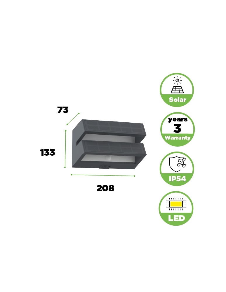 Lutec Zewnętrzna Solarna BARLO SOLAR 6915501335 Lutec Zewnętrzna Solarna BARLO SOLAR 6915501335