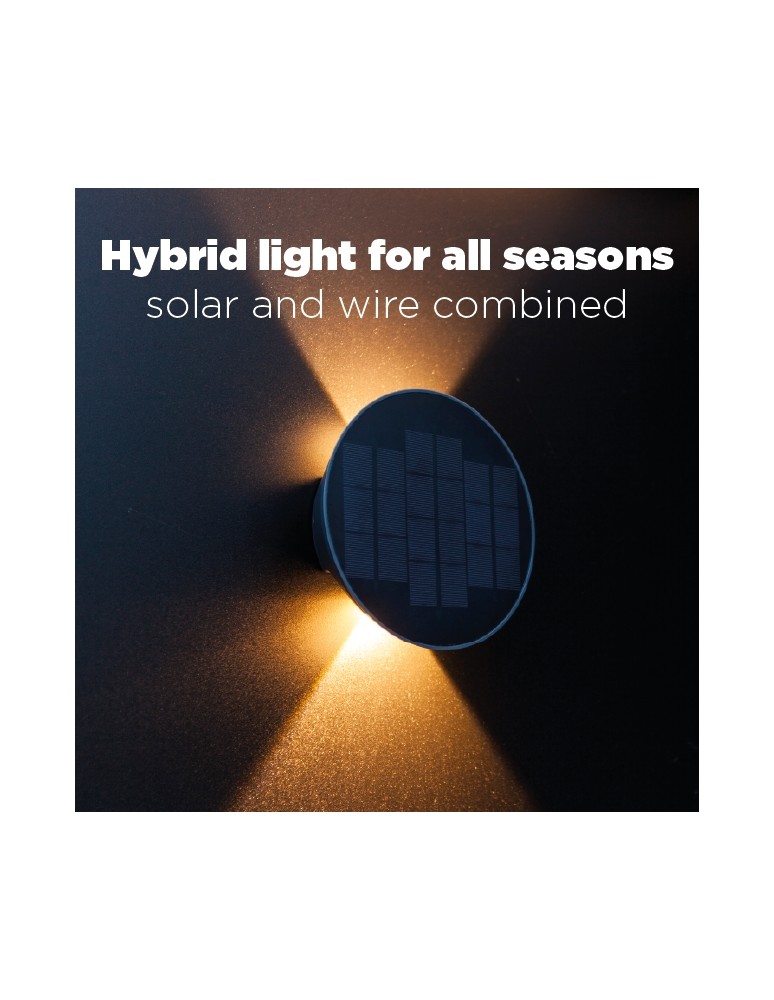 Lutec Zewnętrzna Solarna Hybrydowa BELKA HYBRID 6915601335 Lutec Zewnętrzna Solarna Hybrydowa BELKA HYBRID 6915601335