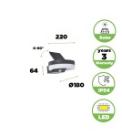 Lutec Zewnętrzna Solarna RUNDA SOLAR 6915801335 Lutec Zewnętrzna Solarna RUNDA SOLAR 6915801335