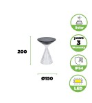 Lampy solarne - Lutec Zewnętrzna Solarna MIYI SOLAR 6916301330 - product 6