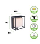 Lampy solarne - Lutec CURTIS - CZUJNIK RUCHU Ścienna LED szary 6934601118 - produkt 7