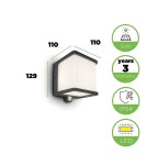 Lutec Zewnętrzna Solarna DOBLO - CZUJNIK RUCHU 6940101125 Lutec Zewnętrzna Solarna DOBLO - CZUJNIK RUCHU 6940101125