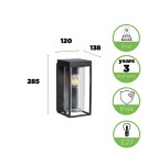 Lutec Zewnętrzna Ścienna FLAIR 6988804012 Lutec Zewnętrzna Ścienna FLAIR 6988804012