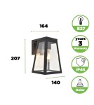 Lampy solarne - Lutec Zewnętrzna Solarna FIA SOLAR - CZUJNIK RUCHU 6990901012 - product 10