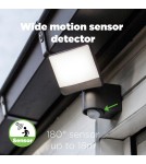 Lampy zewnętrzne z czujnikiem ruchu - Lutec SUNSHINE - CZUJNIK RUCHU Ścienna LED Szary 7625701345 - produkt 14