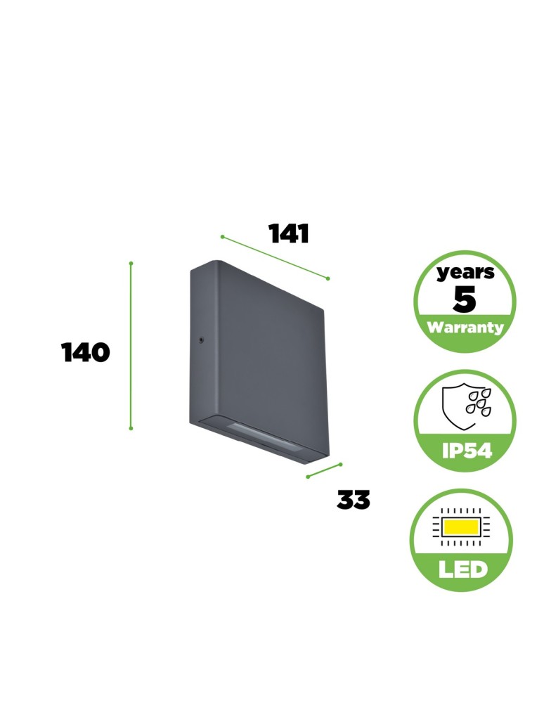 Lutec Zewnętrzna Ścienna PILI 5102601125 Lutec Zewnętrzna Ścienna PILI 5102601125