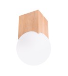 Lampy sufitowe kule - Sollux Plafon SOLIS naturalne drewno SL.1407 - product 1