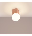 Lampy sufitowe kule - Sollux Plafon SOLIS naturalne drewno SL.1407 - product 3