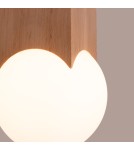 Lampy sufitowe kule - Sollux Plafon SOLIS naturalne drewno SL.1407 - product 6