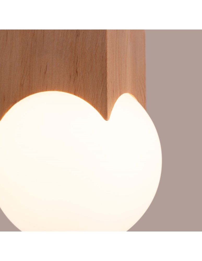 Sollux Plafon SOLIS naturalne drewno SL.1407