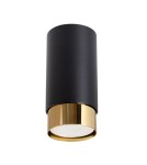 Oprawy sufitowe czarne - Sollux Plafon NERO 12,5 czarny/złoty SL.1410 - product 1