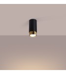 Oprawy sufitowe czarne - Sollux Plafon NERO 12,5 czarny/złoty SL.1410 - product 3