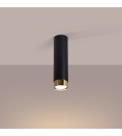Oprawy sufitowe czarne - Sollux Plafon NERO 22,5 czarny/złoty SL.1411 - product 3