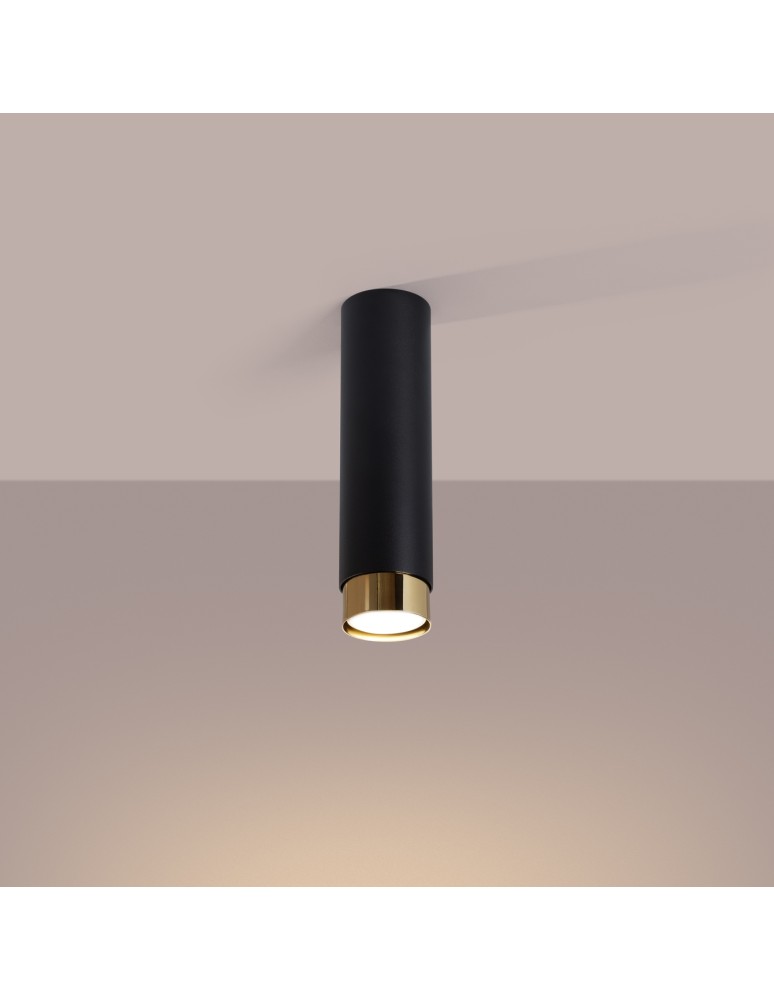 Sollux Plafon NERO 22,5 czarny/złoty SL.1411