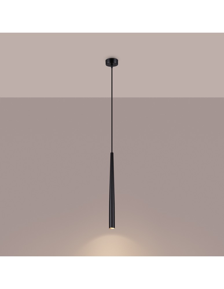 Sollux Lampa wisząca BLISS 1 czarna SL.1462 Sollux Lampa wisząca BLISS 1 czarna SL.1462