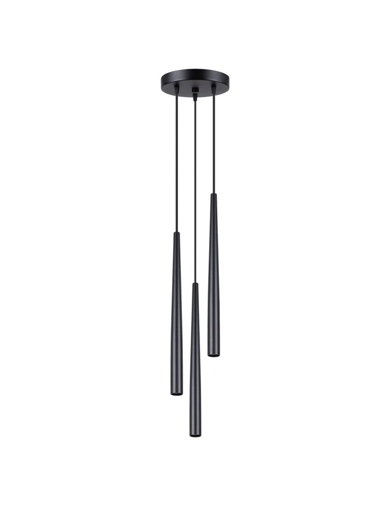 Sollux Lampa wisząca BLISS 3P czarna SL.1463 Sollux Lampa wisząca BLISS 3P czarna SL.1463