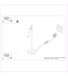 Sollux Lampa biurkowa PASTELO złota SL.1470 Sollux Lampa biurkowa PASTELO złota SL.1470