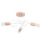 Lampy sufitowe loftowe - industrialne - Sollux Żyrandol EMBER 3 biały SL.1474 - product 1