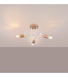 Lampy sufitowe loftowe - industrialne - Sollux Żyrandol EMBER 3 biały SL.1474 - product 3