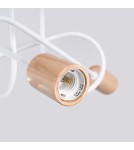 Lampy sufitowe loftowe - industrialne - Sollux Żyrandol EMBER 3 biały SL.1474 - product 5