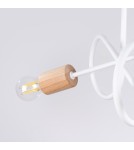 Lampy sufitowe loftowe - industrialne - Sollux Żyrandol EMBER 3 biały SL.1474 - product 6