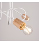 Lampy sufitowe loftowe - industrialne - Sollux Żyrandol EMBER 3 biały SL.1474 - product 7
