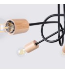 Sollux Żyrandol EMBER 5 czarny SL.1478 Sollux Żyrandol EMBER 5 czarny SL.1478