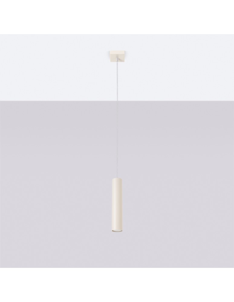 Sollux Lampa wisząca LAGOS 1 beżowa SL.1479 Sollux Lampa wisząca LAGOS 1 beżowa SL.1479