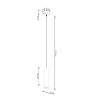 Sollux Lampa wisząca LAGOS 1 beżowa SL.1479 Sollux Lampa wisząca LAGOS 1 beżowa SL.1479