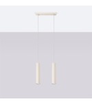 Sollux Lampa wisząca LAGOS 2 beżowa SL.1480 Sollux Lampa wisząca LAGOS 2 beżowa SL.1480