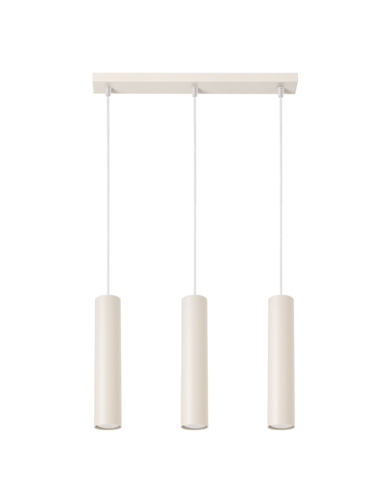 Sollux Lampa wisząca LAGOS 3L beżowa SL.1481 Sollux Lampa wisząca LAGOS 3L beżowa SL.1481
