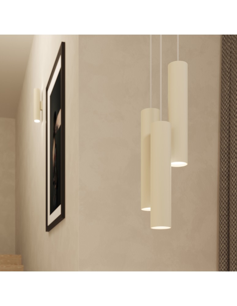Sollux Lampa wisząca LAGOS 3L beżowa SL.1481 Sollux Lampa wisząca LAGOS 3L beżowa SL.1481