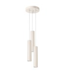 Sollux Lampa wisząca LAGOS 3P beżowa SL.1482 Sollux Lampa wisząca LAGOS 3P beżowa SL.1482