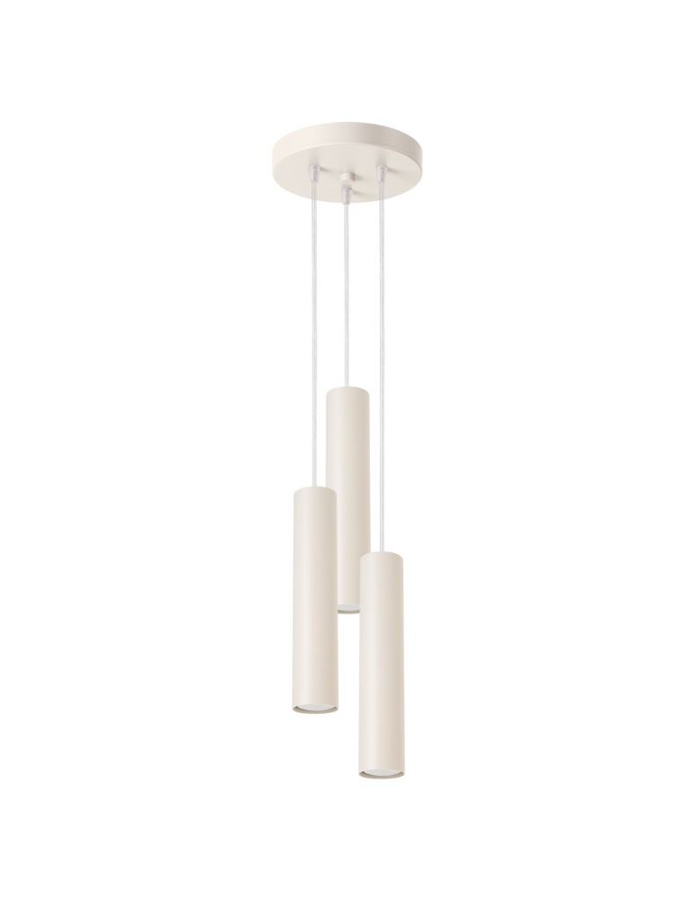 Sollux Lampa wisząca LAGOS 3P beżowa SL.1482 Sollux Lampa wisząca LAGOS 3P beżowa SL.1482