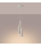 Sollux Lampa wisząca LAGOS 3P beżowa SL.1482 Sollux Lampa wisząca LAGOS 3P beżowa SL.1482
