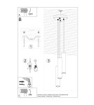 Sollux Lampa wisząca LAGOS 3P beżowa SL.1482 Sollux Lampa wisząca LAGOS 3P beżowa SL.1482
