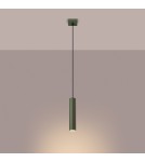 Sollux Lampa wisząca LAGOS 1 zielona oliwka SL.1484 Sollux Lampa wisząca LAGOS 1 zielona oliwka SL.1484