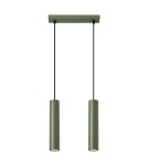 Sollux Lampa wisząca LAGOS 2 zielona oliwka SL.1485 Sollux Lampa wisząca LAGOS 2 zielona oliwka SL.1485