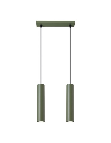 Sollux Lampa wisząca LAGOS 2 zielona oliwka SL.1485