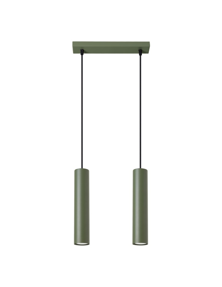 Sollux Lampa wisząca LAGOS 2 zielona oliwka SL.1485 Sollux Lampa wisząca LAGOS 2 zielona oliwka SL.1485