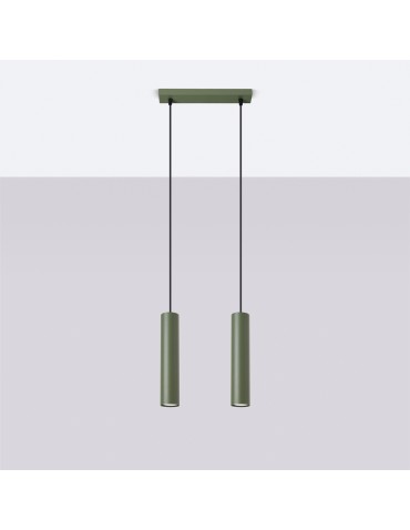 Sollux Lampa wisząca LAGOS 2 zielona oliwka SL.1485 - produkt 2